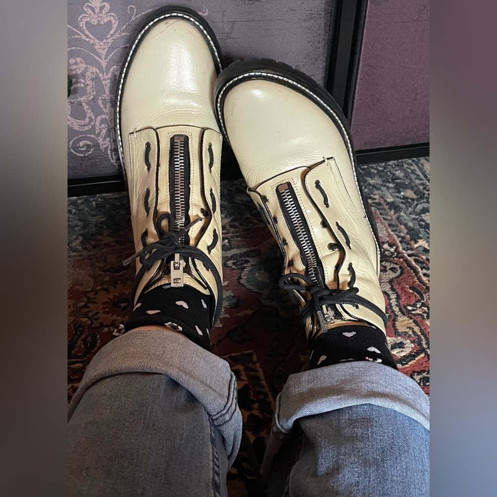 Rag & Bone Cannon Crinkle Ankle Boots - Picture 4 of 10
